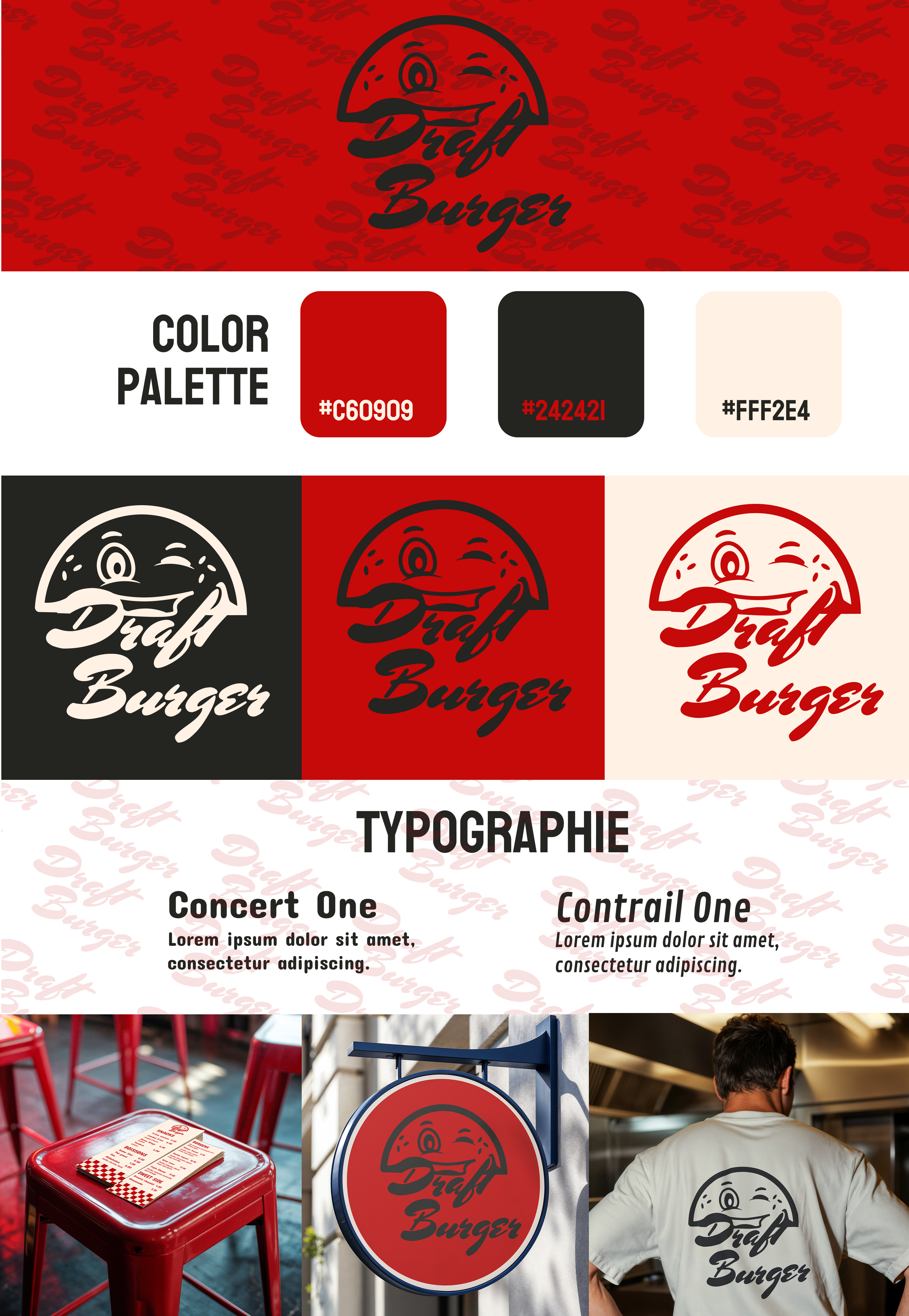 Draft Burger Branding